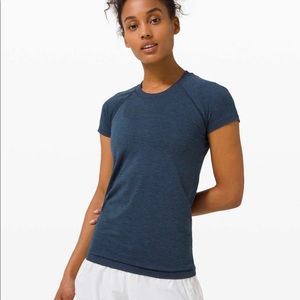 Lululemon Swiftly Tech Navy Blue Shirt